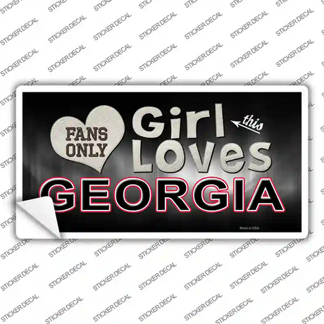 This Girl Loves Georgia Novelty Sticker Decal