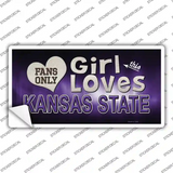 This Girl Loves Kansas State Novelty Sticker Decal