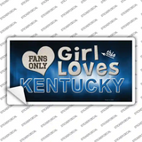 This Girl Loves Kentucky Novelty Sticker Decal