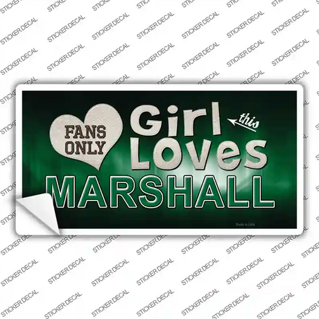 This Girl Loves Marshall Novelty Sticker Decal