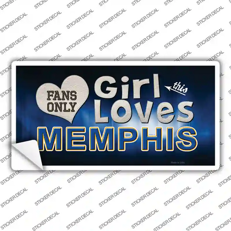 This Girl Loves Memphis Novelty Sticker Decal