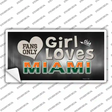 This Girl Loves Miami Novelty Sticker Decal