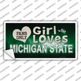 This Girl Loves Michigan State Novelty Sticker Decal
