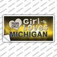 This Girl Loves Michigan Novelty Sticker Decal