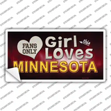 This Girl Loves Minnesota Novelty Sticker Decal