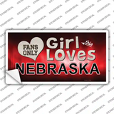 This Girl Loves Nebraska Novelty Sticker Decal