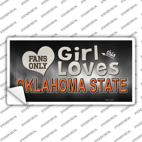 This Girl Loves Oklahoma State Novelty Sticker Decal