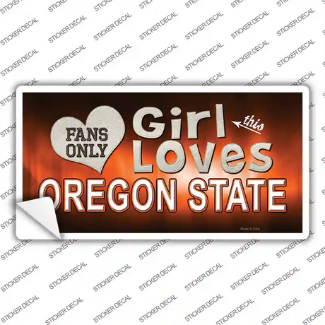 This Girl Loves Oregon State Novelty Sticker Decal