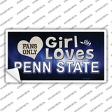This Girl Loves Penn State Novelty Sticker Decal