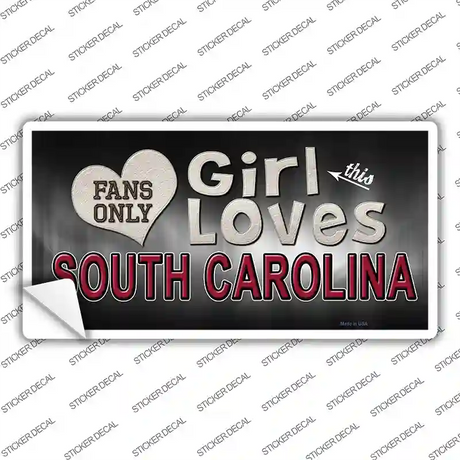 This Girl Loves South Carolina Novelty Sticker Decal