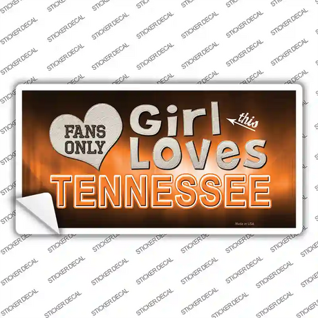 This Girl Loves Tennessee Novelty Sticker Decal