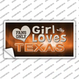 This Girl Loves Texas Novelty Sticker Decal