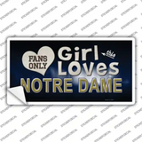 This Girl Loves Notre Dame Novelty Sticker Decal