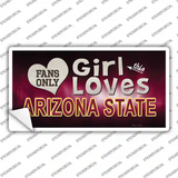 This Girl Loves Arizona State Novelty Sticker Decal