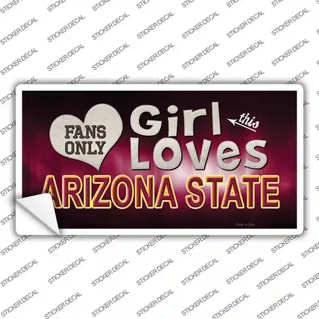 This Girl Loves Arizona State Novelty Sticker Decal