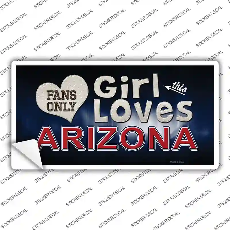 This Girl Loves Arizona Novelty Sticker Decal