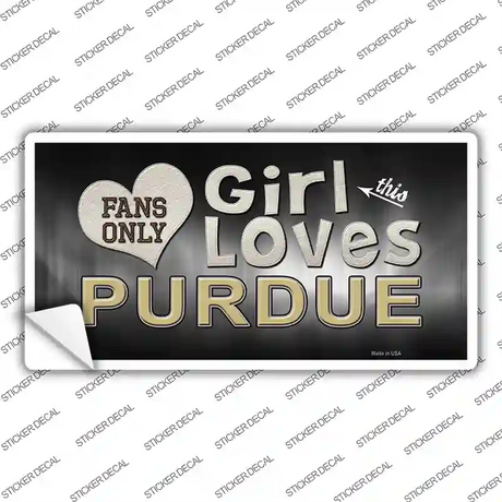 This Girl Loves Purdue Novelty Sticker Decal