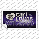 This Girl Loves Northwestern Novelty Sticker Decal