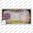 Georgia Rusty State Novelty Sticker Decal