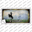 Wyoming Rusty State Novelty Sticker Decal
