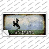 Wyoming Rusty State Novelty Sticker Decal