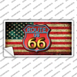 American Route 66 Neon Novelty Sticker Decal