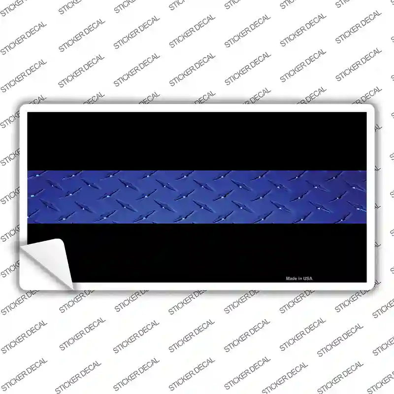 Police Diamond Thin Blue Line Novelty Sticker Decal