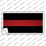 Fire Diamond Thin Red Line Novelty Sticker Decal