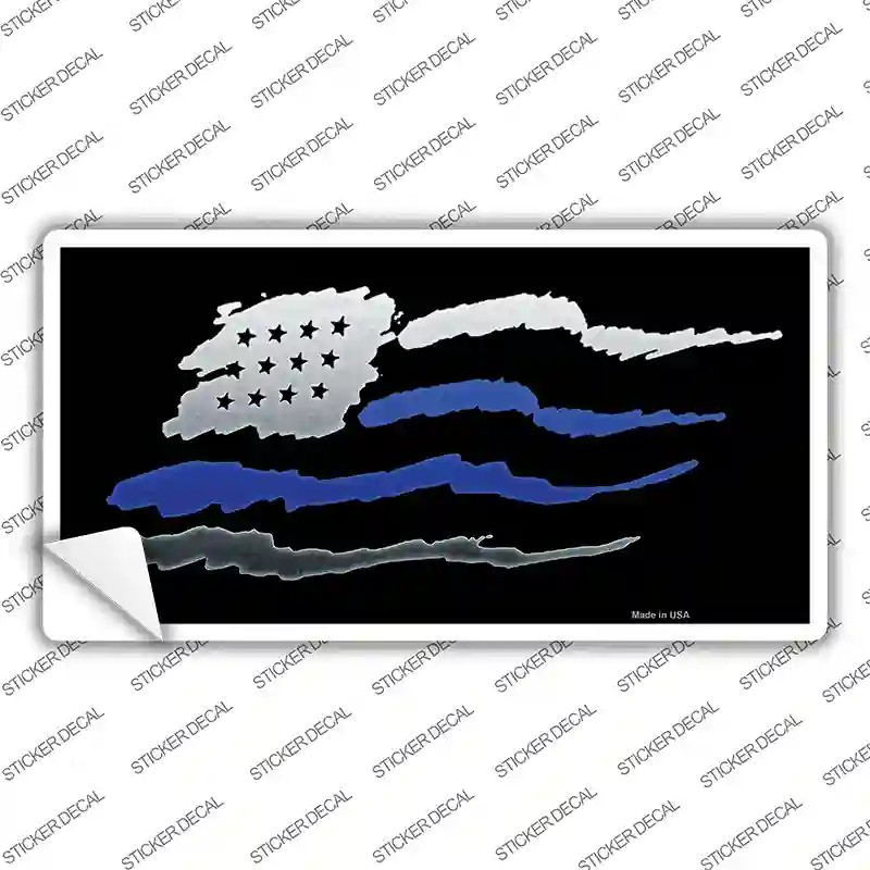 American Flag Thin Blue Line Novelty Sticker Decal