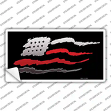 American Flag Thin Red Line Novelty Sticker Decal