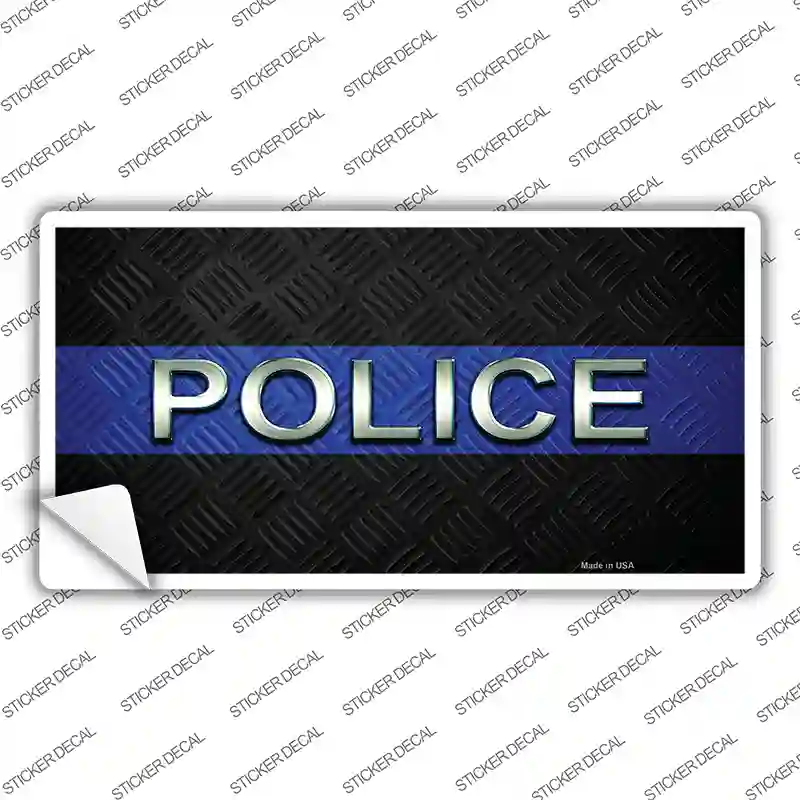 Police Thin Blue Line Novelty Sticker Decal