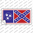 Confederate Flag Tennessee Novelty Sticker Decal