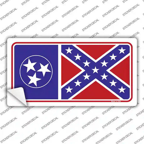Confederate Flag Tennessee Novelty Sticker Decal