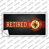Retired Fire Thin Red Line Novelty Sticker Decal