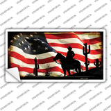 American Cowboy Novelty Sticker Decal
