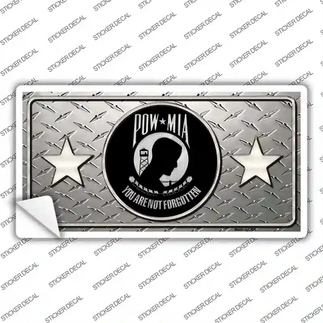 POW MIA Diamond Novelty Sticker Decal