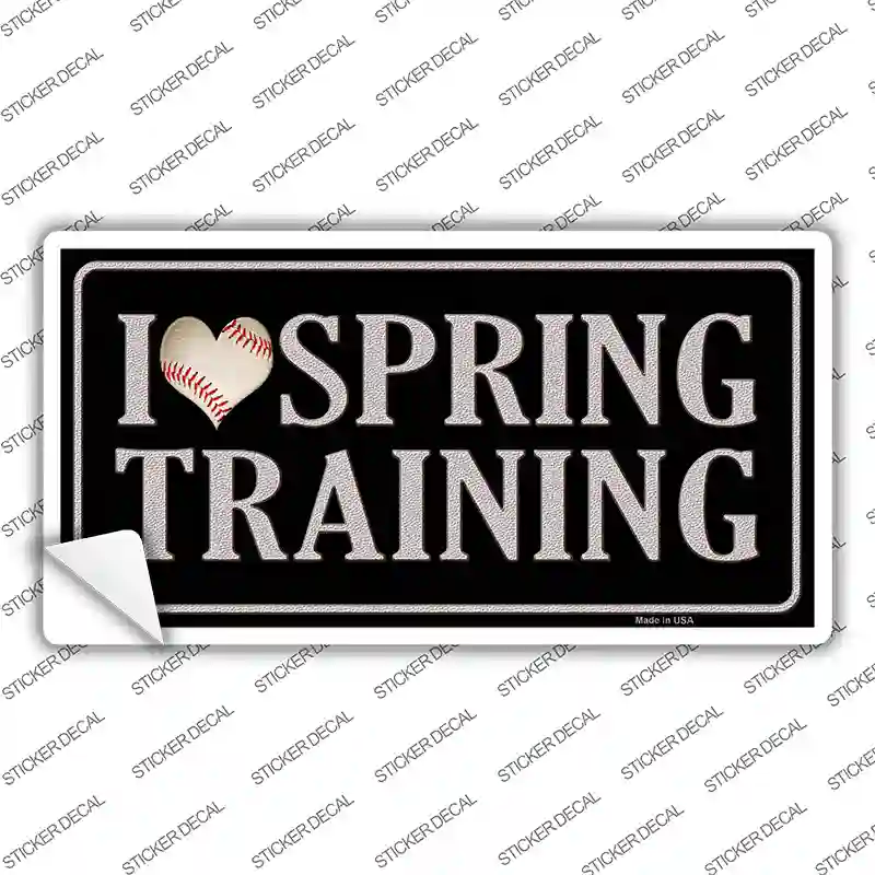 I Love Spring Training Novelty Sticker Decal