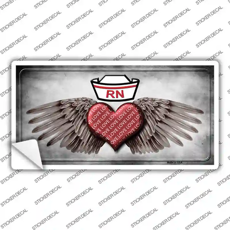 Love RN Novelty Sticker Decal