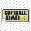Softball Dad Novelty Sticker Decal