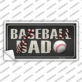 Baseball Dad Novelty Sticker Decal