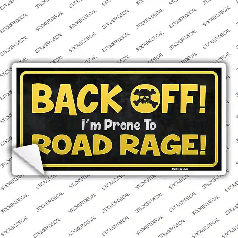 Back Off Novelty Sticker Decal