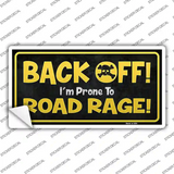 Back Off Novelty Sticker Decal