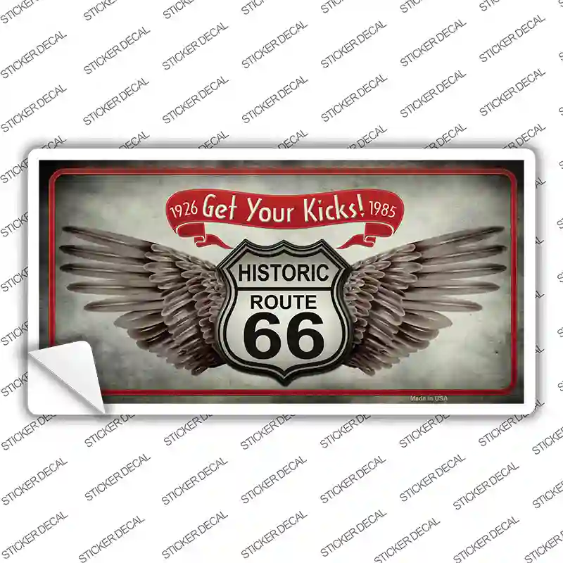 Get Your Kicks Novelty Sticker Decal