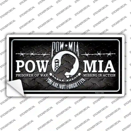 POW MIA Novelty Sticker Decal