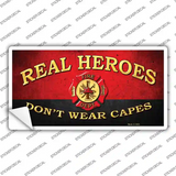 Real Heroes Red Novelty Sticker Decal