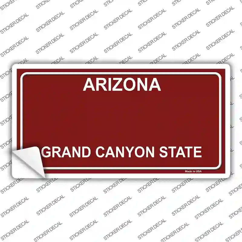 Arizona Red Novelty Sticker Decal