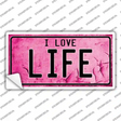 I Love Life Novelty Sticker Decal