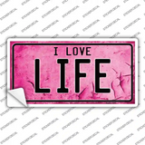 I Love Life Novelty Sticker Decal