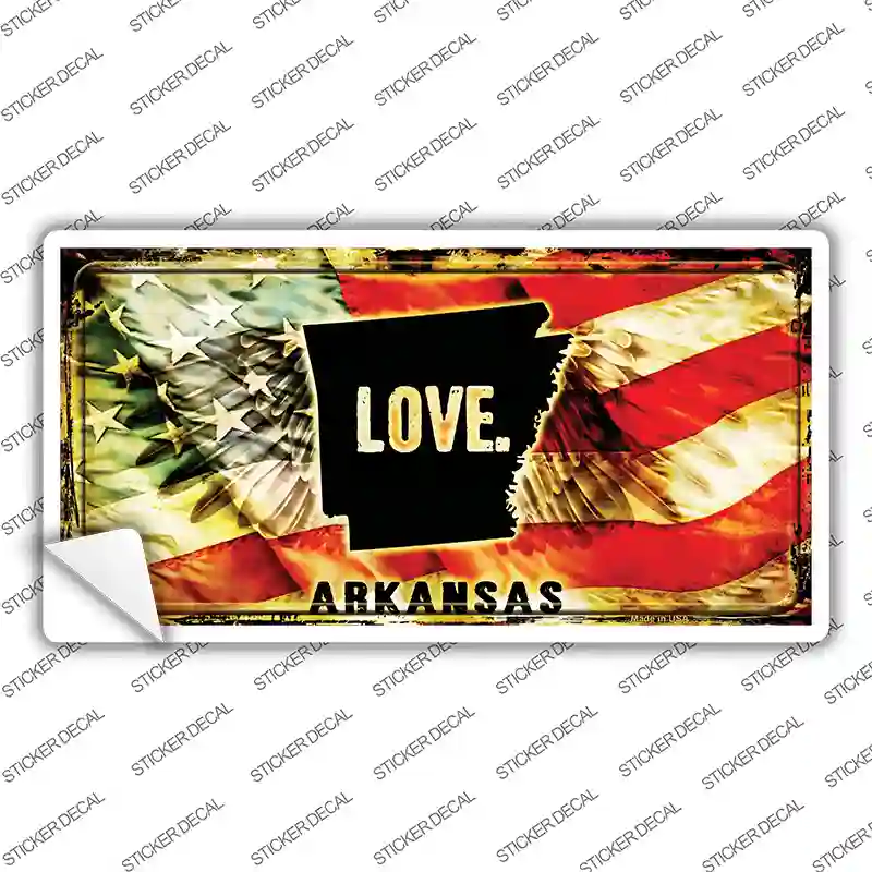 Arkansas Love Novelty Sticker Decal