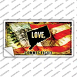 Connecticut Love Novelty Sticker Decal